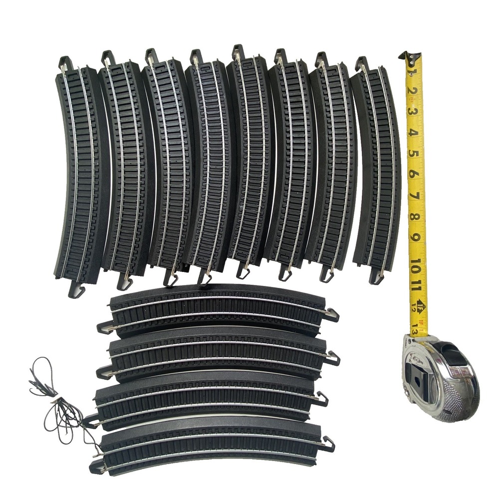 VTG Lot of 12 Bachmann E-Z Track Railroad Curve Parts Replacements